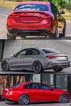 For 2022-2025 Mercedes W206 C300 C63 Sedan Carbon Fiber C43 Style Rear Trunk Spoiler Wing