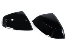 Glossy Black Side Mirror Cover Caps for Audi Q5 SQ5 2018–2025 No Side Assist