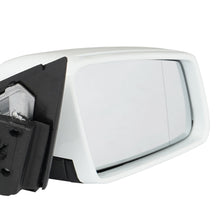 White Right Passenger Side Heated Mirror Power Fold for Mercedes W204 2011-2014 W/O Bland Spot