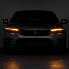 All Black Full LED Headlights For 2022-2025 Honda Civic Hatchback Sedan w/DRL Headlamps