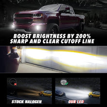 LED Fog Lights with DRL for 2016 2017 2018 Chevy Silverado 1500 Bumper Fog Lamps