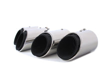 3-Layer Silver Sport Exhaust Tips Muffler Pipe For For Porsche Macan 2.0L 2019-2025
