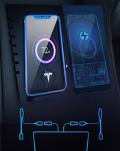 Center Wireless Charger Dual Phone Qi Charging Pad for Tesla Model 3 2017-2020