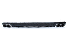 Gloss Black Rear Diffuser + Exhaust Tips For Audi A4 B9 Non-S-Line Sedan 2017–2019