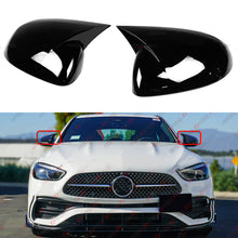 M-Style Gloss Black Side Mirror Cover Caps Overlay for Mercedes C-Class W206 C43 C63 C300 2022-2025
