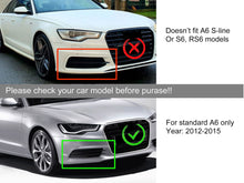 Front Fog Light Grille Cover For AUDI A6 C7 Non-Sline 2012-2015 fg179