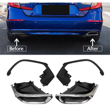 Chrome Exhaust Tips Muffler Pipe Modified w/ Bracket Kit For 2018-2020 Honda Accord