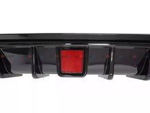 Gloss Black Rear Diffuser w/ LED Brake Light for Infiniti Q50 2018 2019 2020 2021 2022 2023 2024
