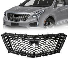 Silver Front Bumper Upper Grille Grill For Cadillac XT5 2016-2023 No Camera