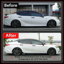 For 2025+ Toyota Camry LE SE XSE XLE CTM Design Gloss Black Side Skirt Extension