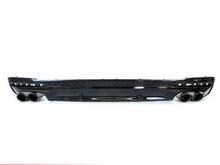 Gloss Black Rear Diffuser Exhaust Tips For AUDI A4 B9 Sedan S line 2020-2023