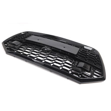RS6 Style Front Bumper Grille Honeycomb Gloss Black For Audi A6 S6 C8 2019-2022