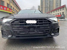 S6 Style Front Bumper Grille For Audi A6 C8 2019–2025 No Camera or ACC