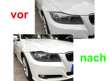 Eyebrow Cover Trim Headlight Eyelids Glossy Black Fits For BMW 3 Series E90 E91 2005-2012 bm204