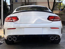 Black Rear Diffuser Chrome Exhaust Tips For Mercedes C-class W205 Coupe C205 A205 AMG 2015-2021 di29