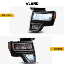 LED Reflector Headlights For 2009-2014 Ford F150 With Start-up Animation