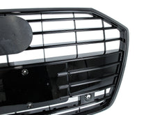 Black Front Grille for Audi A6 C8 S6 2019-2024 No Camera fg265