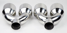 Dual 4" Quad Chrome Muffler Pipe Exhaust Tips Fits Audi S5 2008-2016
