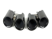 GTS Style Exhaust Tips Pipes Black for 2014-2016 Porsche 970.2 Panamera 4