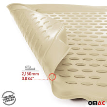 4pcs Beige Floor Mats Liner for Audi A6 S6 A6 Quattro 2012-2018 TPE All-Weather