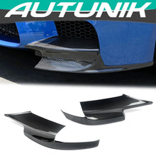 For 2010-2016 BMW F10 M5 Only Carbon Fiber Look Front Bumper Corner Splitter Side Canards