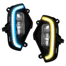 3-Color LED Fog Lights For 2019-2024 Toyota RAV4 Front Bumper Lamps with DRL+Wiring