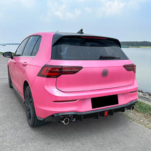 Gloss Black Rear Diffuser w/ LED Light for VW Golf 8 Mk8 R-line GTI 2022-2024