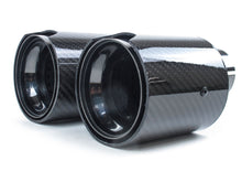 Dual 2.35" Inlet Carbon Exhaust Tip For BMW 3 Series E90 E92 F30 325i 328i 330i 320i 2005-2018