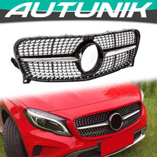 Black Diamond Front Grille for Mercedes X156 GLA GLA200 GLA250 GLA45 2014-2017