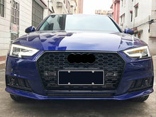 Front Bumper Fog Light Grille Grill Cover Trim Bezel w/ ACC for Audi A4 B9 Sline 2017-2019