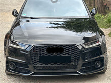 Honeycomb Front Black Grille for AUDI A6 C7.5 S6 2016 2017 2018