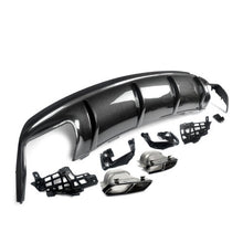 Carbon Look Rear Diffuser for Mercedes W117 C117 CLA250 CLA45 AMG 2013-2019