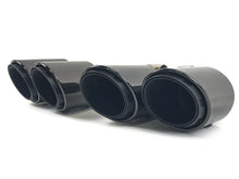 Black Exhaust Tips Twin Muffler Pipe for VW Touareg 2011-2018