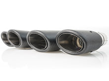 Dual Matte Carbon Exhaust Pipe Tips for Audi A4 A5 A6 A7 Modifications