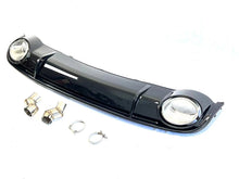 Rear Diffuser + Chrome Exhaust Tips for Audi A4 B8 Sedan 2009-2012