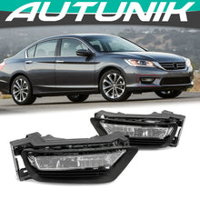 LED DRL Fog Lights w/ Switch For Honda Accord Sedan 2013-2015