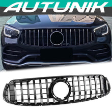 Fit For 2020 Mercedes X253 GLC300 Only Coupe Black Chrome GT R Front Grille Grill