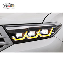 L+R LED Headlights For Toyota Highlander 2012-2014 Sequential Front Lamps