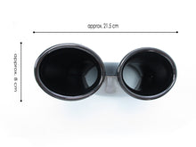 Gloss Black Rear Diffuser + Black Exhaust Tips For Mercedes W205 C250 C300 C450 C43 AMG Sedan 2015-2021