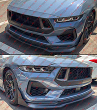GT-V Style Winglet Front Bumper Lip Splitter For 2024-2025 Ford Mustang S650 AMPP