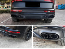 Black/Chrome Rear Diffuser For Audi Q5 Sportback 2021-2023