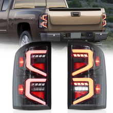 Smoked LED Tail Lights For 2007-2013 Chevy Silverado 1500 2500 3500 HD w/Startup