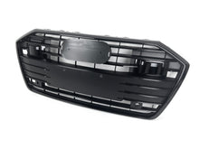 Front Bumper Upper Grille Gloss Black For Audi A6 S6 C8 2019-2023 2024