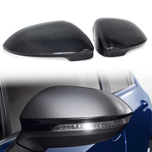 Carbon Fiber Mirror Cover Caps for VW Golf MK8 2022-2025 GTE GTI GTD Golf R w/ Assist Light