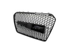 Badgeless Honeycomb Front Bumper Grille Gloss Black For 2013-2016 Audi A5 S5 B8.5