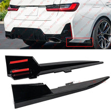 For 2019-2025 BMW G20 330i M340i M Sport Gloss Black Rear Bumper Winglet Extension