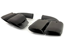 Square Twin Exhaust Tips For 11-14 Porsche Cayenne Base 958.1 Short Pipe