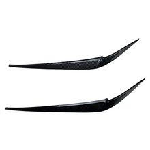Carbon Black Headlight Eyelid Cover Trim For BMW X3 X4 G01 G02 2019-2022