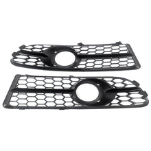 Gloss Black Honeycomb Lower Fog Light Grille For Audi A4 B7 S-Line S4 2005-2008