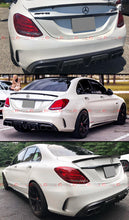 For 2015-2021 Mercedes W205 C300 C43 C63 Sedan Carbon Fiber Rear Trunk Spoiler Wing